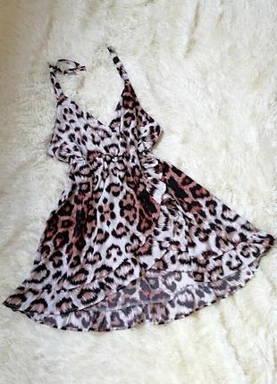 Платье boohoo трендовый принт лео леопард