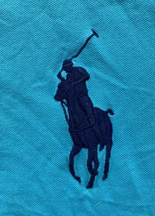 Базовая классическая поло футболка с большим конем polo ralph lauren prl3 фото