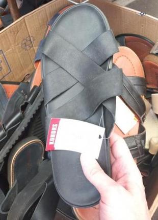 Шкіряні шльопанці 42 розмір.