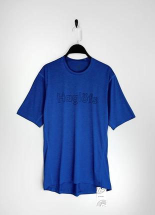Haglofs спортивная футболка, в насыщенно синем цвете.
