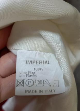 Піджак, жакет, блейзер лляний, білий ,однобортний,  100% льон італія ,лёгкий, літній.3 фото