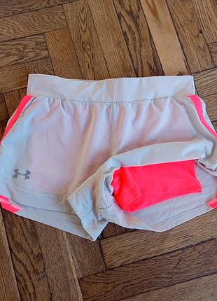 Жіночі спортивні шорти under armour speedpocket 2-в-1