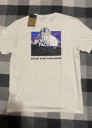 Чоловіча футболка the north face nse box print t-shirt in off white нова оригінал сша4 фото