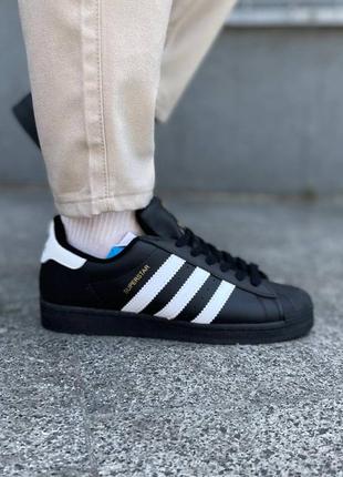 Кросівки чоловічі adidas negative  superstar чорні