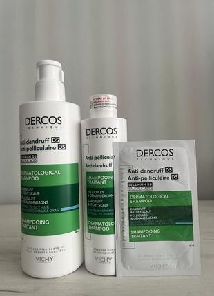 Шампунь от перхоти для нормальных и жирных волос vichy dercos anti-dandruff advanced 49 shampoo