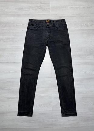 Superdry original straight брендові чоловічі сірі джинси стрейч