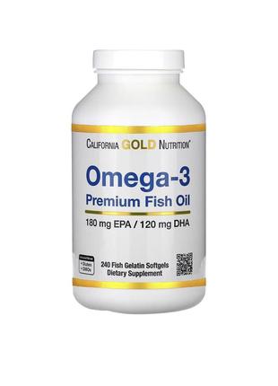 Витамины ❤️california gold nutrition омега 3 , 240 капсул