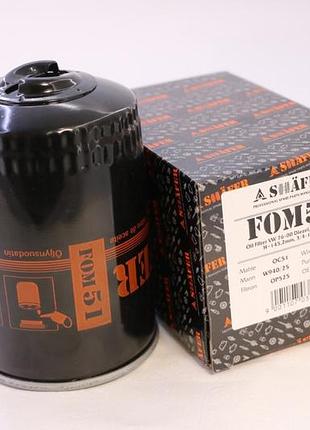 Фільтр масляний vw 76-00 diezel, d=93,4mm, h=145,2mm, 3/4-16unf