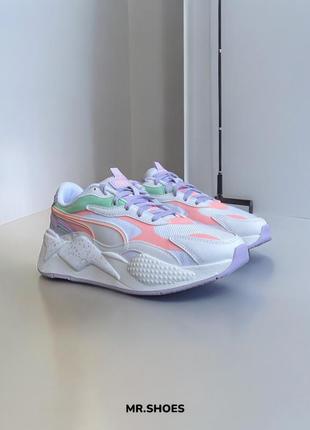 Стильні жіночі кросівки Platform puma rs-x3 pastel mix