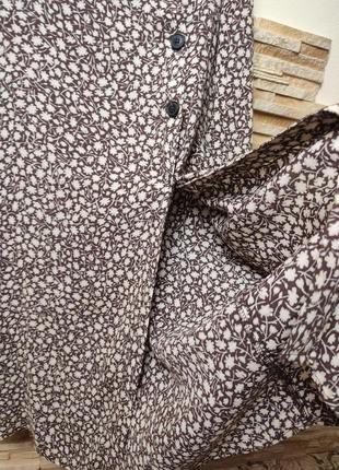 Летняя юбка миди с разрезом на пуговицах h&amp;m5 фото