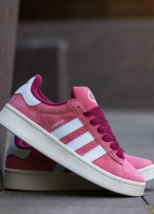 Adidas campus 00s pink женские кроссовки адидас кампус замшевые