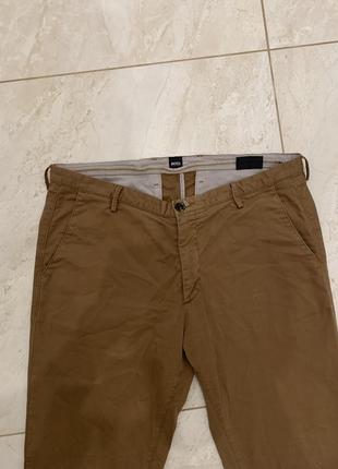 Брюки брюки hugo boss коричневые чино