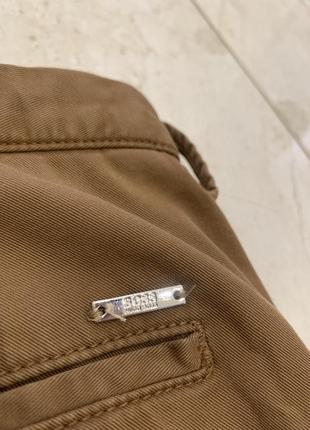 Брюки брюки hugo boss коричневые чино
