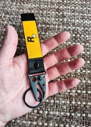 (1327) жовтий тримач для ключів muti-pendant. міцний ремінь для ключів. нейлоновий ремінець.