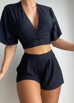 Пижама домашняя одежда топ футболка шорты