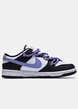 Жіночі кросівки найк сб данк лоу / nike sb dunk low black purple