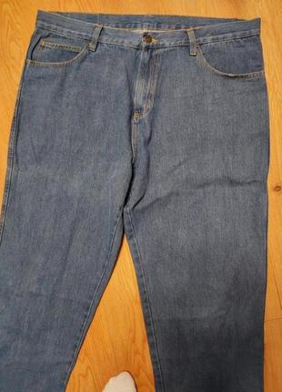 Джинси чоловічі сині блакитні довгі прямі широкі  regular fit denim basic original jeans, розмір 2xl 3xl