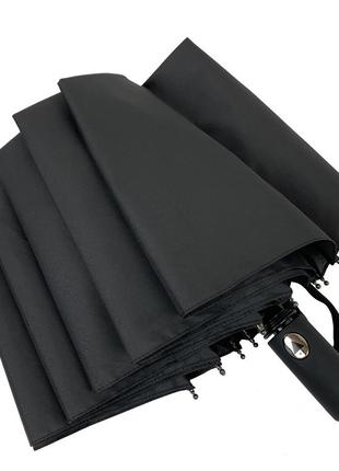 Мужской складной зонт полуавтомат с прямой ручкой от bellissimo, есть антиветер,...