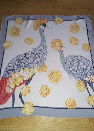 Salvatore ferragamo рідкісна прекрасна вінтажна шовкова хустка