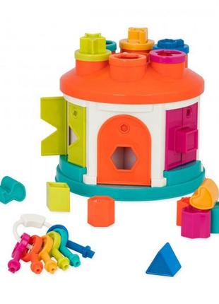 Розвиваюча іграшка-сортер - розумний будиночок1 фото