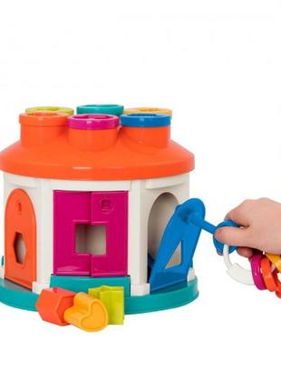 Розвиваюча іграшка-сортер - розумний будиночок4 фото