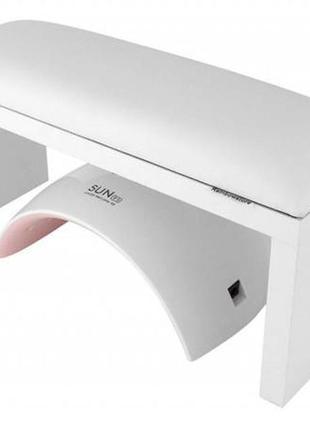 Підлокітник для манікюру (білий) на білих ніжках