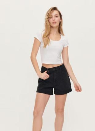 Шорты джинсовые mom fit
