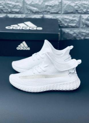 Женские кроссовки adidas зеки белого цвета адидас 36-413 фото