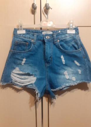 Шорты джинсовые zara