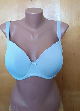 Серый бюстгальтер бюстик лифчик с плотной чашкой 40dd 90е 105е peacocks