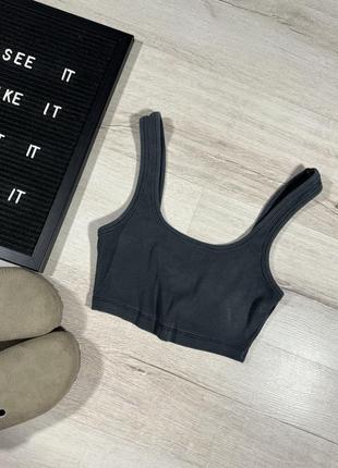 Топ в рубчик zara washed