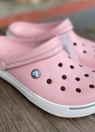 Крокс сабо крокбэнд ii пудра детские crocs crocband kids ii clogs petal/dahlia9 фото