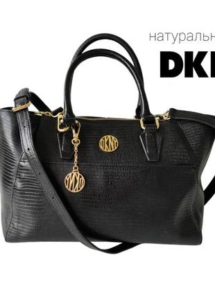 ❤️1+1=3❤️ dkny new york женская кожаная сумка