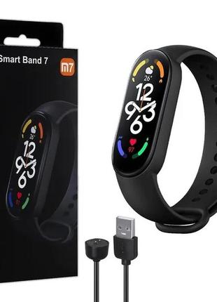 Фитнес браслет fitpro smart band m7 (смарт времена, пульсоксиметр, пульс). цвет: черный4 фото