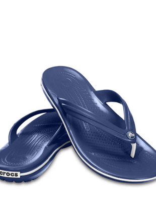 Crocs в'єтнамки крокс фліпи шльопанці шльопанці скрocband flip 110334101 navy