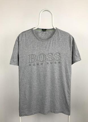 Футболка hugo boss big logo vintage adidas nike reebok ralph fred body armani