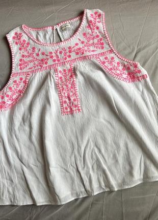 Легкая блуза вышиванка1 фото