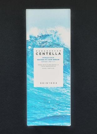 Санскрін skin1004 madagascar centella hyalu-cica water-fit sun serum spf50+ pa++++ (50 мл)