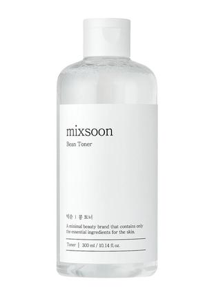 Питательный тонер для лица с ферментами сои mixsoon bean toner 300 ml