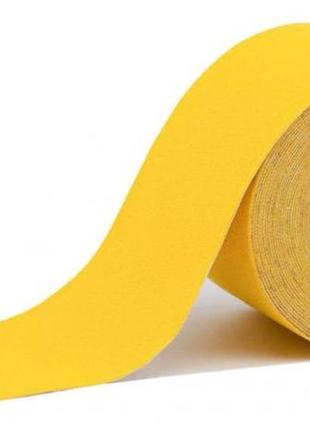 Кінезіо тейп kinesiology tape 5см х 5м эластичный пластырь желтый індивідуальна упаковка