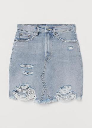 Новая джинсовая юбка h&m
