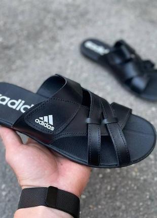 Чоловічі шкіряні шльопанці