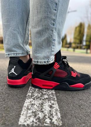 Чоловічі кросівки jordan 4 сrimson red thunder4 фото