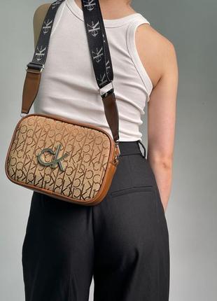 Сумка женская в стиле calvin klein bag brown