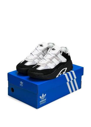 Кроссовки мужские adidas niteball hd black &amp; gray &amp; white.