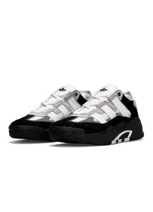 Кроссовки мужские adidas niteball hd black &amp; gray &amp; white.3 фото