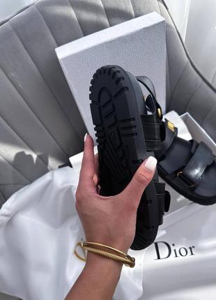 Сандалии в стиле dior sandals black9 фото