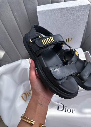 Сандалии в стиле dior sandals black5 фото