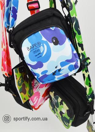 Месенджер bape барсетка bathing ape сумка через плече бейп бананка