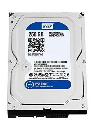 Б/в, жорсткий диск, hdd, 250 гб, sata, 3.5", для комп'ютера, в асортименті